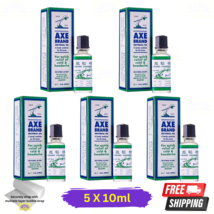 5 X Axe Brand Universal Oil 10ml For Cold Headache Stomachache Insect Bites - £24.31 GBP
