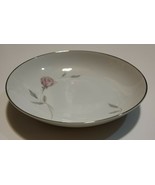 Mikasa Fine China PRIMROSE #8194 7 1/2&quot; Bowl -Coupe Pink Rose with silve... - $16.19 CAD