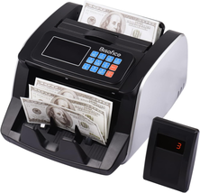 BISOFICE Money Counter Machine Counterfeit Bill Detector Automatic Money... - £105.66 GBP