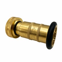Brass Fire Equipment Spray Jet Fog Safby Fire Hose Nozzle (1&quot; Nh/Nst). - $44.95