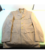 U.S. NAVY USN WWII SERVICE DRESS KHAKI JACKET SUMMER UNIFORM 38R - €133,03 EUR