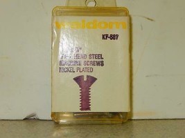 HO TRAIN HARDWARE- WALDOM- KF-507- OVAL HEAD STEEL MACHINE SCREWS- NEW- H50 - $3.62