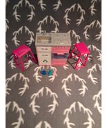Barbie DREAMHOUSE KITCHEN LOT - Stove/sink Untested 2 Pink Stools - $274.04 MXN
