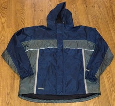 Stearns Dry Wear Jacket Rain 8732 Windbreaker XXL Blue Hooded Yachting B... - £31.31 GBP