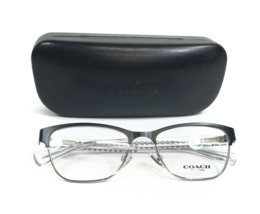 Coach Eyeglasses Frames HC5067 9233 Satin Black Silver/Crystal Cat Eye 51-17-135 - $98.98