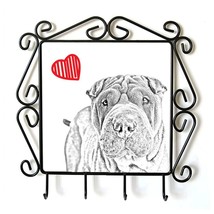 Shar-Pei- clothes hanger with an image of a dog. Collection. Dog with he... - £15.74 GBP