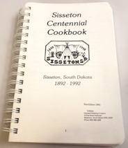 Sisseton Sd Centennial Cookbook South Dakota Recipes - Rare 1991 Vintage Pb / Sc - £21.92 GBP