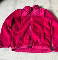 Children’s Place Full Zip Fleece Jacket Sweater Kids Size YM 7-8 Pink Ou... - £17.17 GBP