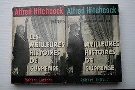 Vntg 1962 2 Bk Set Alfred Hitchcock Presente Les Meillures Histoires De Suspense - £14.47 GBP