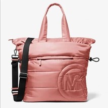 Michael Kors Rae Sunset Rose Nylon Extra Large Tote 35F1U5RT3C Pink $398 MSRP - £107.57 GBP