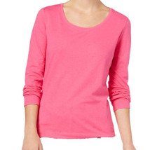 Jenni by Jennifer Moore Womens Solid Fleece Top Size Small Color Pink - £35.44 GBP