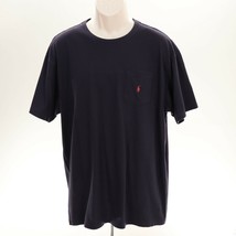 Polo Ralph Lauren VTG 90&#39;s Mens Single Stitch Pocket T-Shirt L Large Navy Blue - £28.11 GBP