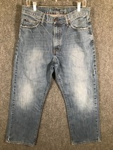 Cremieux Jeans Men&#39;s 32x30 Blue Denim Straight Cut Comfort Stretchy 100% Cotton - £12.33 GBP