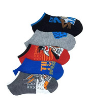 SPACE JAM Little Boys No Show Socks, Pack of 5 Size 6-8.5 - £10.24 GBP