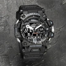 Waterproof Quartz Digital Watch Sport Wristwatch Men Camouflage Dual Dis... - £21.94 GBP