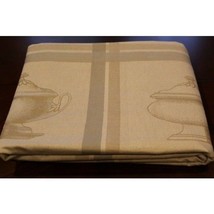 Williams Sonoma Tureen Table Runner Cotton 101x17&quot; +4 Placemats Tan/Oliv... - $93.14