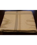 Williams Sonoma Tureen Table Runner Cotton 101x17&quot; +4 Placemats Tan/Oliv... - $93.14