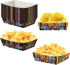 Gorilla Birthday Party decorations 24pcs Paper Food Trays Disposable Ser... - $32.51