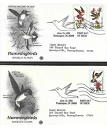  1992 3 First Day Covers, HUMMINGBIRDS,  First Day Cover Set of 3 - £11.99 GBP