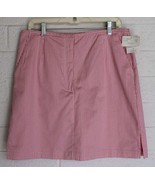NWT Liz Golf by Liz Claiborne Pink White Pinstripe Preppie&#39;s Cool Skort - $32.96 CAD