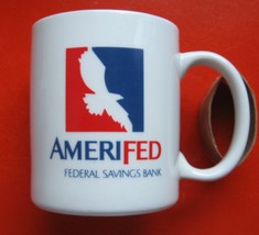 Amerifed Federal Savings Bank Coffee Cup From 1980&#39;s - £9.92 GBP