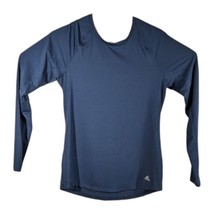 Adidas Stretchy Long Sleeve Golf Compression Shirt Mens Medium Navy Blue... - £19.38 GBP