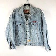 Rifle Jeans Mens Denim Jacket Vintage Retro Trucker Light Wash Cotton 40... - $38.69