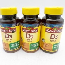 X3 Nature Made Vitamin D3, 1000IU 100 Softgels  Supports Bones & Teeth Exp 4/24 - $14.99