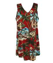 Hilo Hattie The Hawaiian Original Tropical Vacation Beach Dress Size M Red - £53.78 GBP