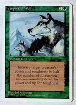 Aspect of Wolf - 4th Series - 1995 - Magic The Gathering - £1.17 GBP