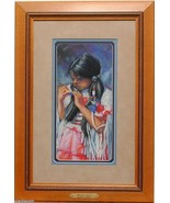 &#39;The Pink Dress&#39; by Carol Theroux Original Pastel Painting 20 x 14 Frame... - $350.00