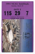 1991 NCAA FInal Four Semi Finals Ticket Stub UNLV North Carolina Kansas Duke - £272.43 GBP