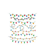 Christmas Lights SVG download Seamless Party lights, Christmas light svg... - $2.70 CAD