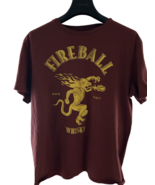 Whiskey Fireball Large T Shirt - $9.90