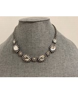 Lia Sophia Signed Vintage Large Clear Beads Rhinestones Necklace - $361.13 MXN