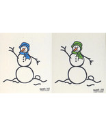 Wet-It! Swedish Treasures Dishcloth &amp; Cleaning Cloth - Set of 2- Winter ... - $20.51 CAD