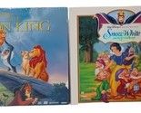 Lot of 2 Disney Animated Laserdiscs Lion King &amp; Snow White and the 7 Dwarfs - $9.85