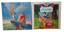 Lot of 2 Disney Animated Laserdiscs Lion King &amp; Snow White and the 7 Dwarfs - £7.69 GBP