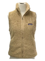 Patagonia sleeveless full zip pockets lines mock collar neck brown vest ... - $42.43