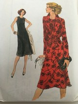 Very Easy Vogue Sewing Pattern 9382 Vintage 1970s Jacket &amp; Long Sleeve Dress UC - £15.71 GBP