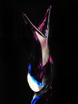 Murano Glass Purple  Vase 9&quot; tall  - £335.81 GBP