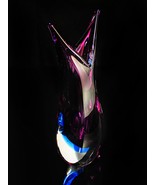 Murano Glass Purple  Vase 9&quot; tall  - $425.00