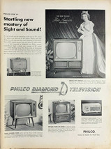 Vintage 1957 Miss America Marian McKnight Models W/ Philco TV Advertisement - £5.10 GBP
