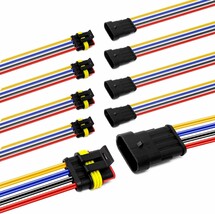 Lanhong 4 Pin Way 16 Awg Car Waterproof Electrical Connector Plug With W... - $648.75 MXN