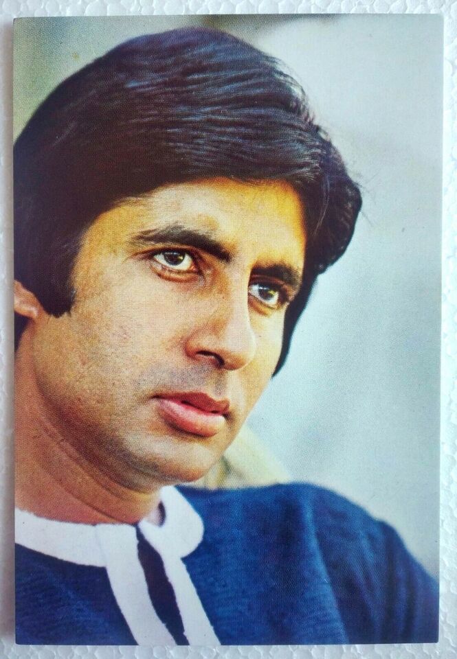 Bollywood Actor Amitabh Bachchan Unposted Post Card Postcard India Star ... - $6.89