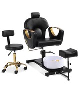 Pedicure Station No Plumbing Hydraulic Pedicure Chair for Nail Tech Height  - $503.99