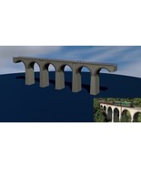 Bridge H0 trains reproduction viaduct of Cansano File STL-OBJ for 3D Printing - $1.20