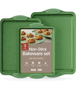 BAKKEN Kitchen Baking Pan Set – 3-Piece Nonstick Carbon Steel Bakeware, ... - €33,36 EUR