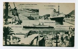 SS California &amp; SS Pennsylvania ++ Big Three Postcard - $10.89