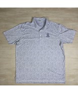 Peter Millar Angry Anglers Print TPC Deere Run Polo Golf Shirt Men&#39;s Siz... - €68,68 EUR